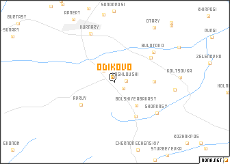 map of Odikovo