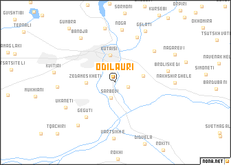 map of Odilauri