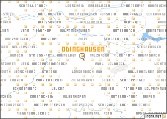 map of Ödinghausen