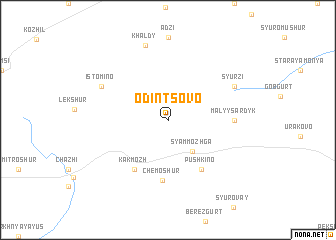 map of Odintsovo