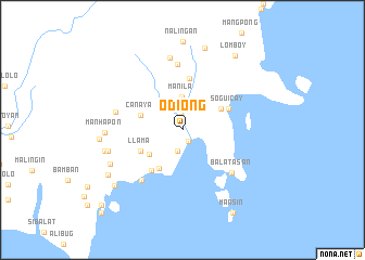 map of Odiong