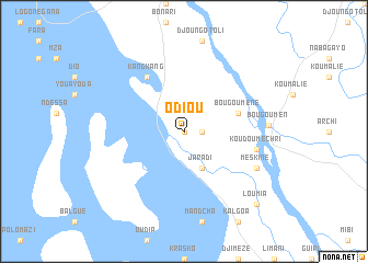 map of Odiou