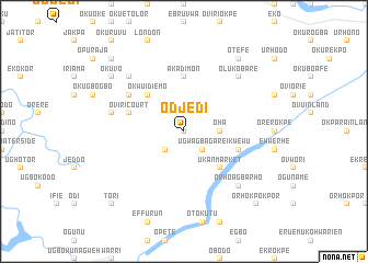 map of Odjedi