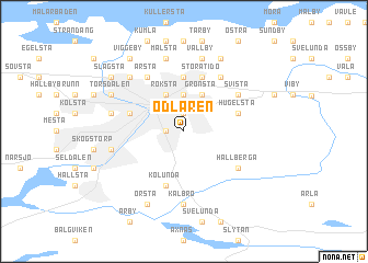 map of Odlaren