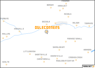 map of Odle Corners