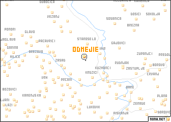 map of Odmejie