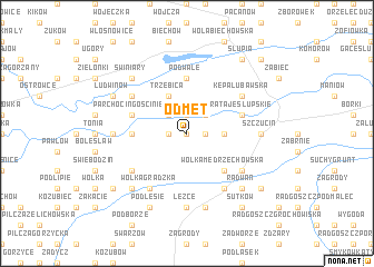 map of Odmęt