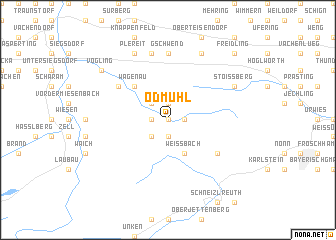 map of Ödmühl