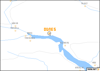 map of Odnes