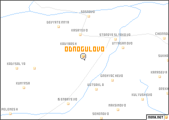 map of Odnogulovo