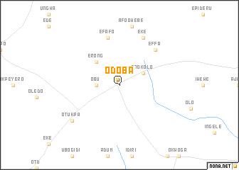 map of Odoba