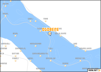 map of Odobéré