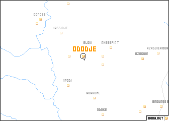 map of Ododjé