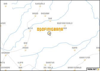 map of Odofin Igbana