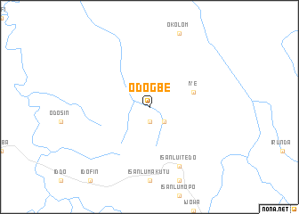 map of Odogbe