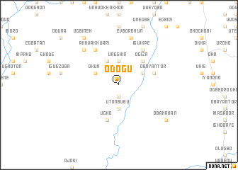 map of Odogu