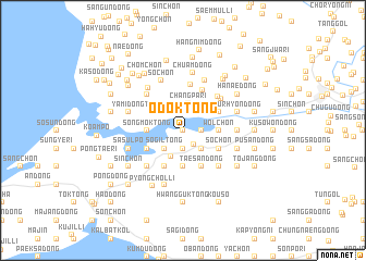 map of Odŏk-tong