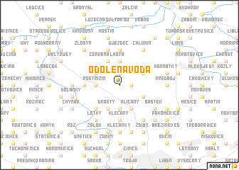 map of Odolena Voda