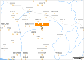 map of Odo Lewu