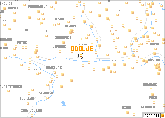 map of Odolje