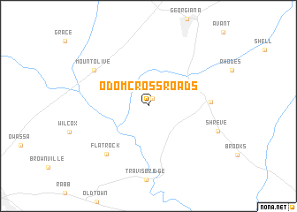 map of Odom Crossroads