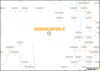 map of Odomu Ajegunle