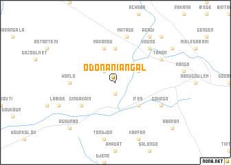 map of Odona Niangal