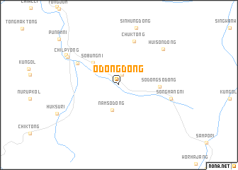 map of Ŏdong-dong