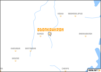 map of Odonkawkrom