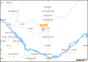 map of Odon