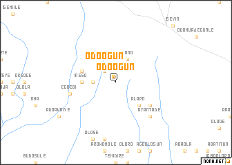 map of Odo Ogun