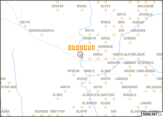 map of Odo Ogun