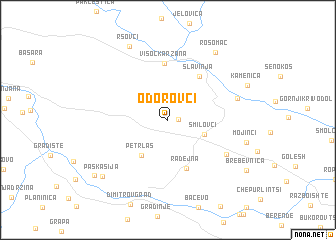 map of Odorovci