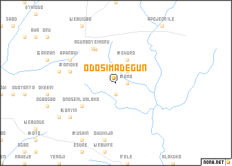 map of Odosimadegun