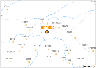 map of Odouka