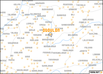 map of Odoulon