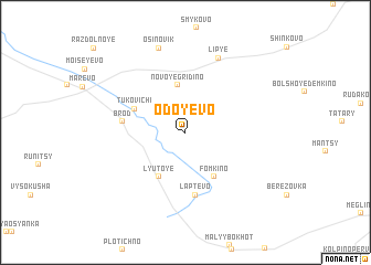 map of Odoyevo