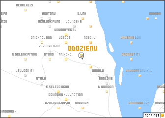 map of Odozienu