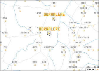 map of Odranlere