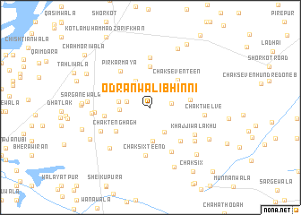 map of Odrānwāli Bhinni