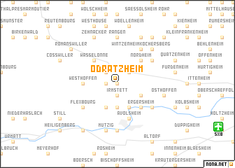 map of Odratzheim