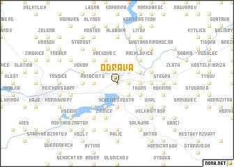 map of Odrava