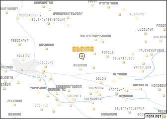 map of Odrina