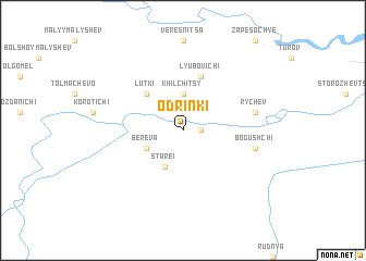 map of Odrinki