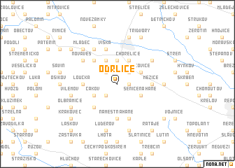map of Odrlice