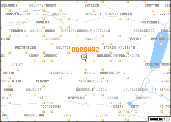 map of Odrowąż