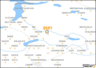 map of Odry