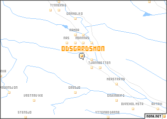 map of Ödsgårdsmon