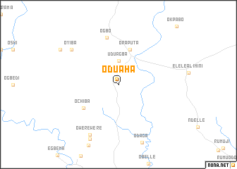 map of Oduaha