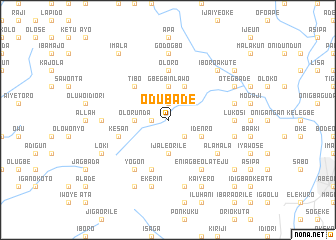 map of Odubade